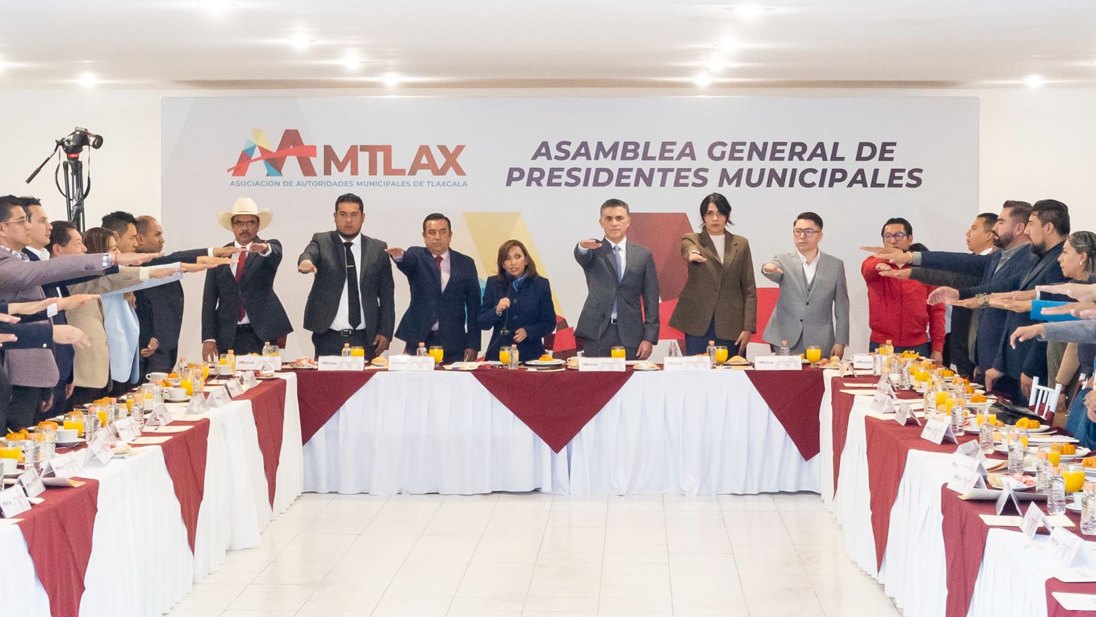 AAMTLAX celebra asamblea con 45 Alcaldes del Estado de Tlaxcala y formaliza su integración en una Asociación Estatal